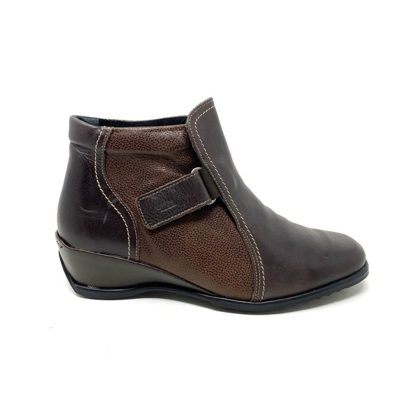 Spring Step Andrea Brown Leather Boots - Picture 1 of 9